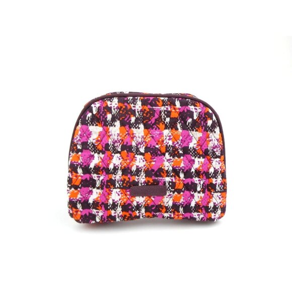 Vera Bradley Houndstooth Tweed Small Zip Cosmetic Case NWOT - Picture 1 of 9